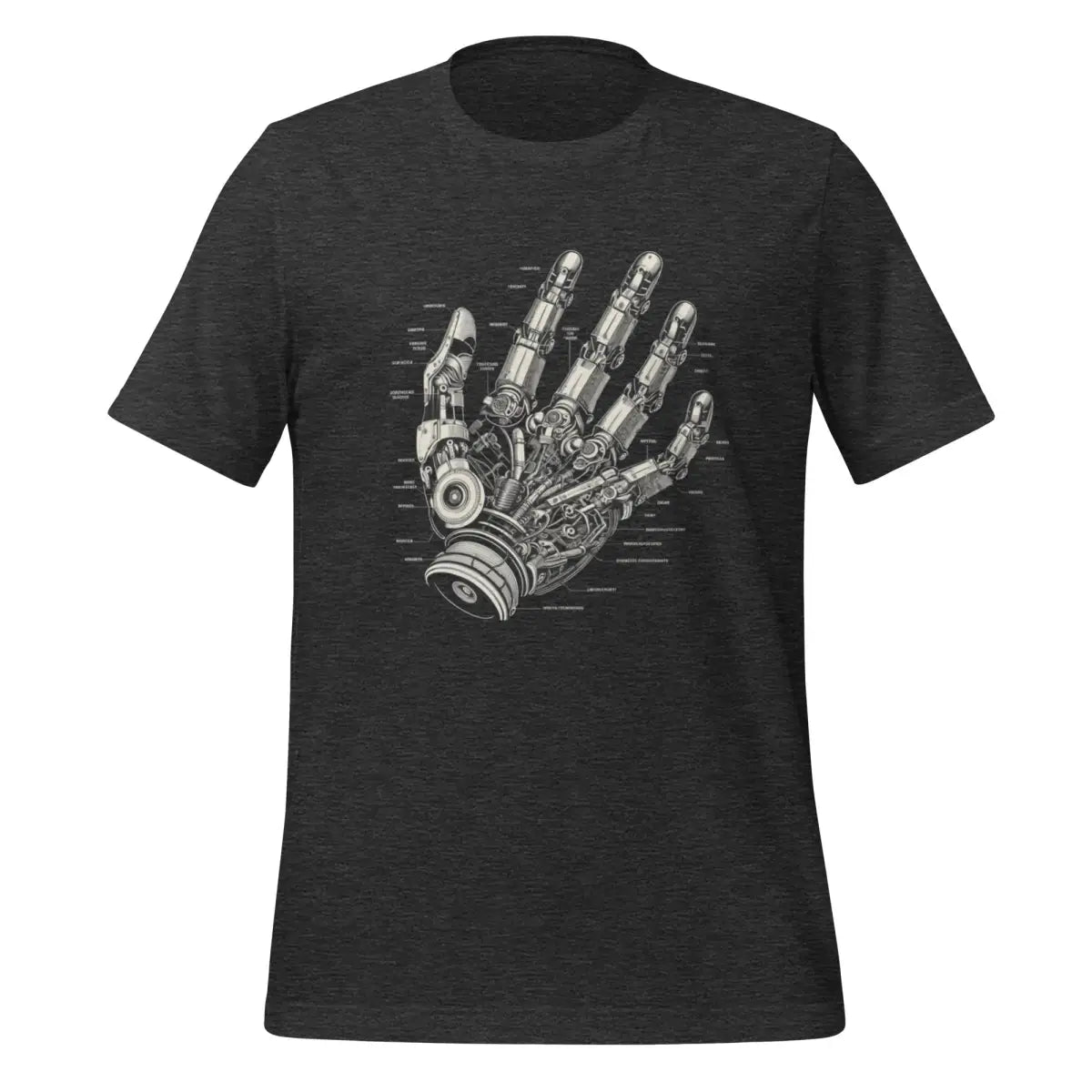 Robot Hand T-Shirt (unisex) - Dark Grey Heather / M