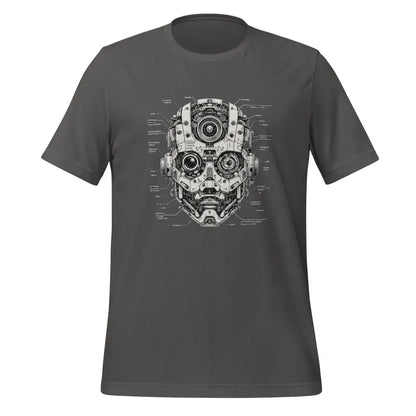 Robot Head T-Shirt 2 (unisex) - Asphalt / M