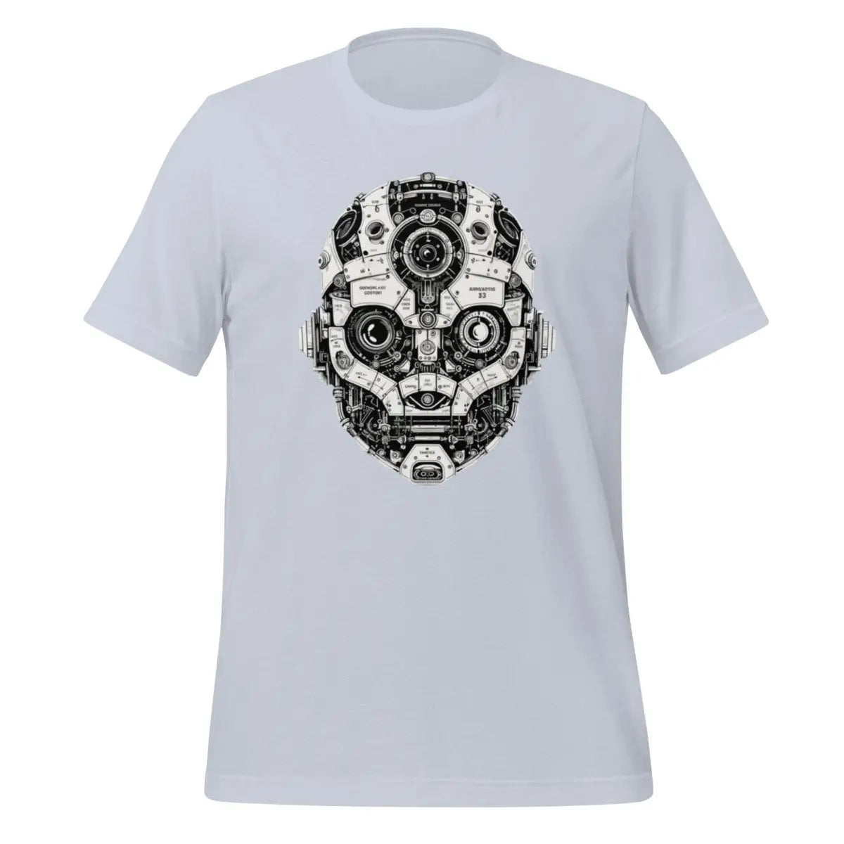 Robot Head T-Shirt (unisex) - Light Blue / M