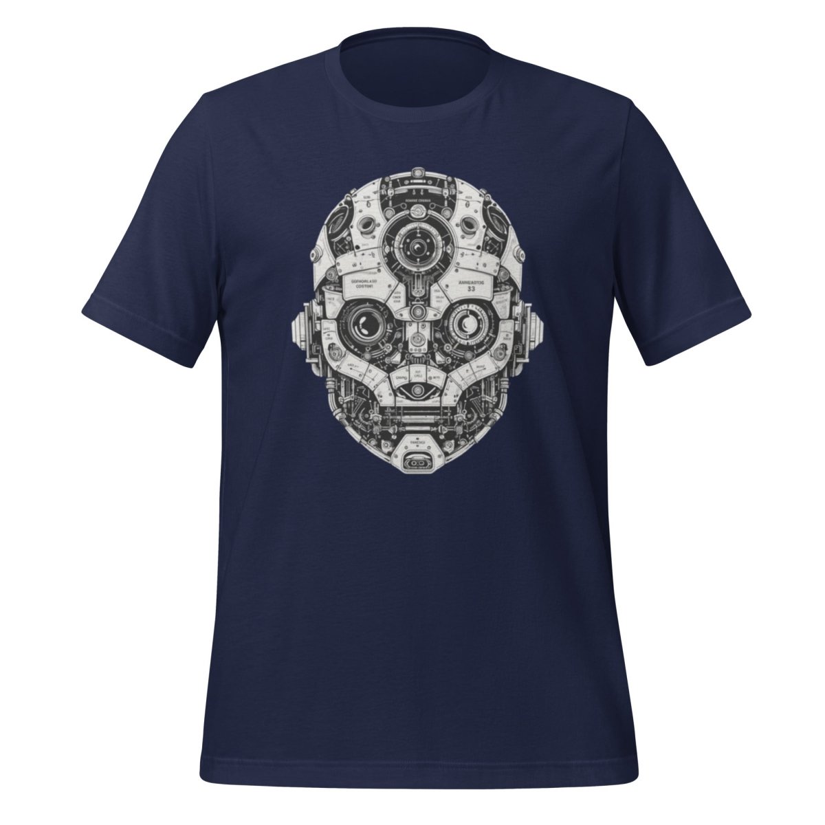 Robot Head T-Shirt (unisex) - Navy - AI Store