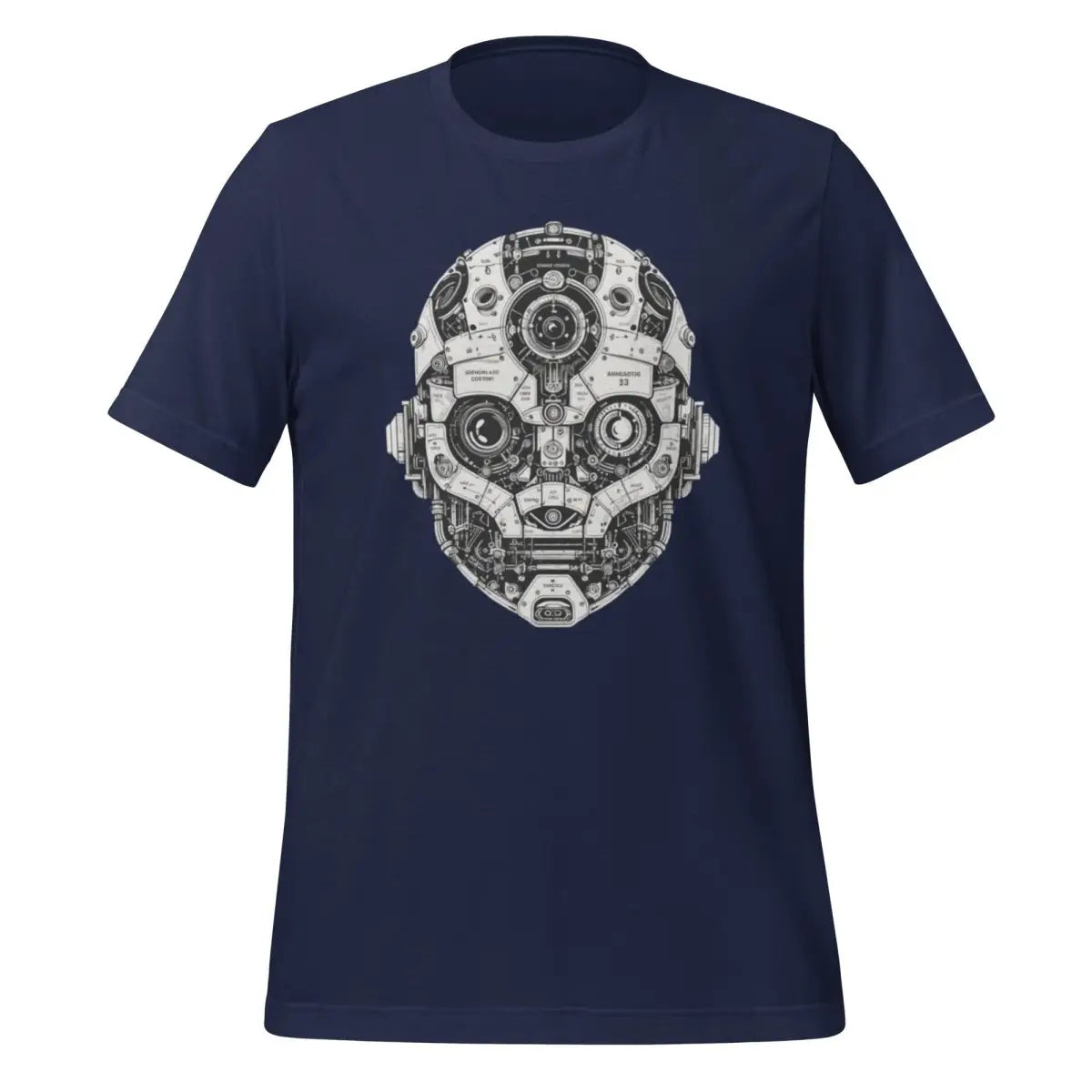 Robot Head T-Shirt (unisex) - Navy / M