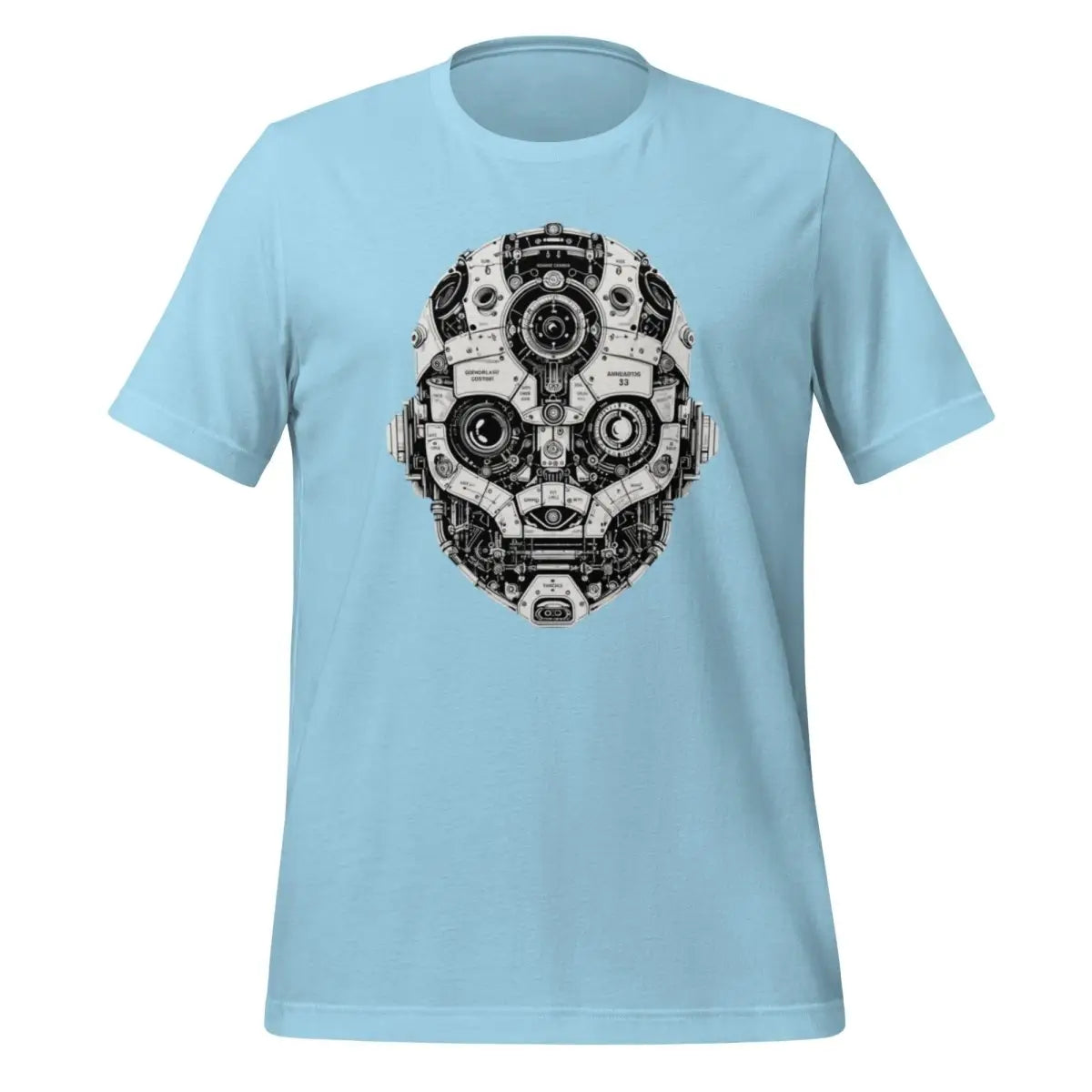 Robot Head T-Shirt (unisex) - Ocean Blue / M