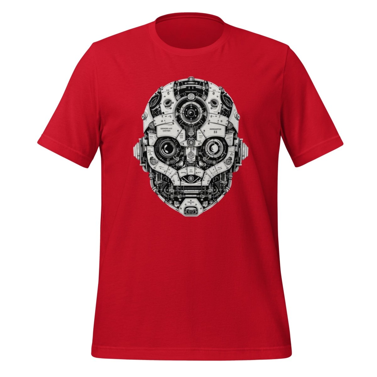 Robot Head T-Shirt (unisex) - Red - AI Store