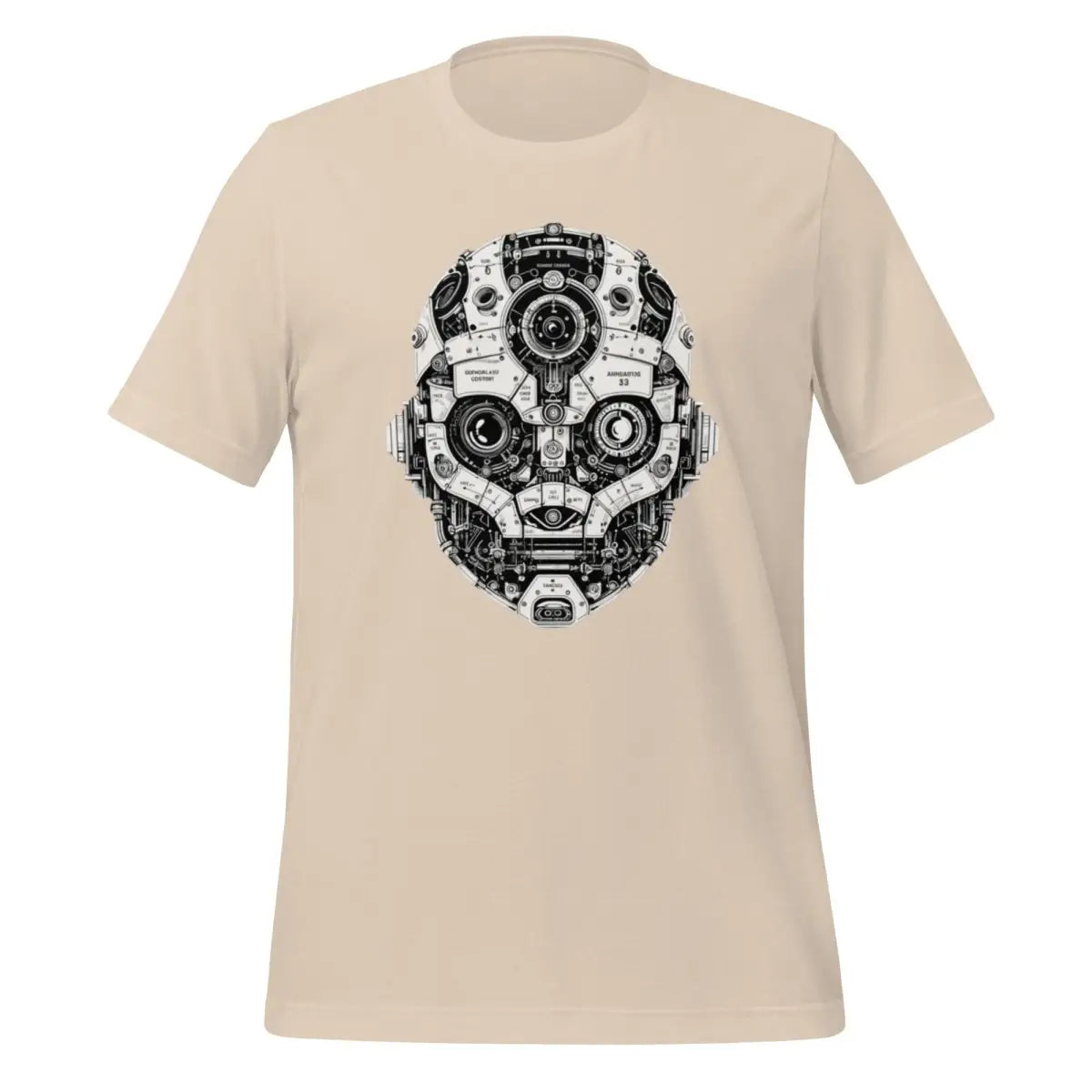 Robot Head T-Shirt (unisex) - Soft Cream / M