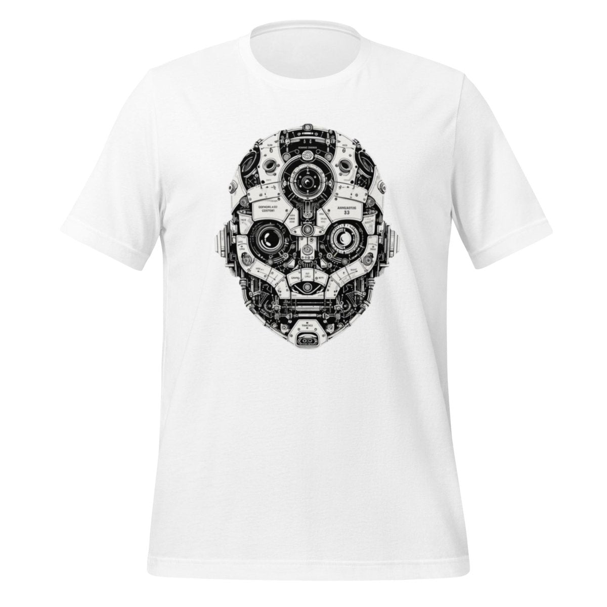 Robot Head T-Shirt (unisex) - White - AI Store