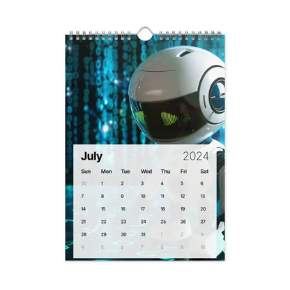 Robot Hero Wall Calendar 2024