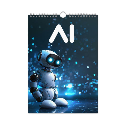 Robot Hero Wall Calendar 2024 - 8.26″×11.69″ - AI Store
