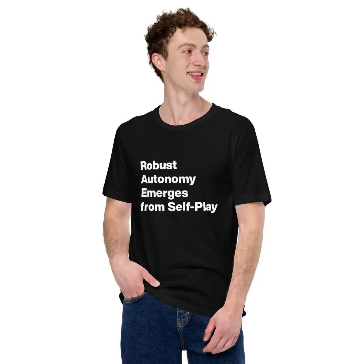 Robust Autonomy Emerges from Self-Play T-Shirt (unisex)