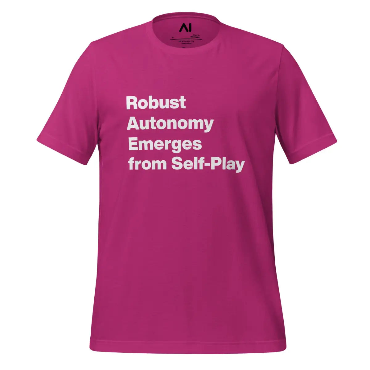 Robust Autonomy Emerges from Self-Play T-Shirt (unisex) - Berry / M