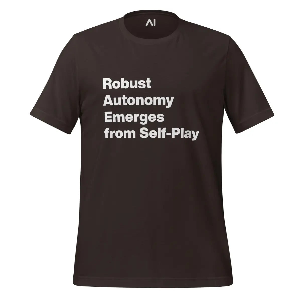 Robust Autonomy Emerges from Self-Play T-Shirt (unisex) - Brown / M