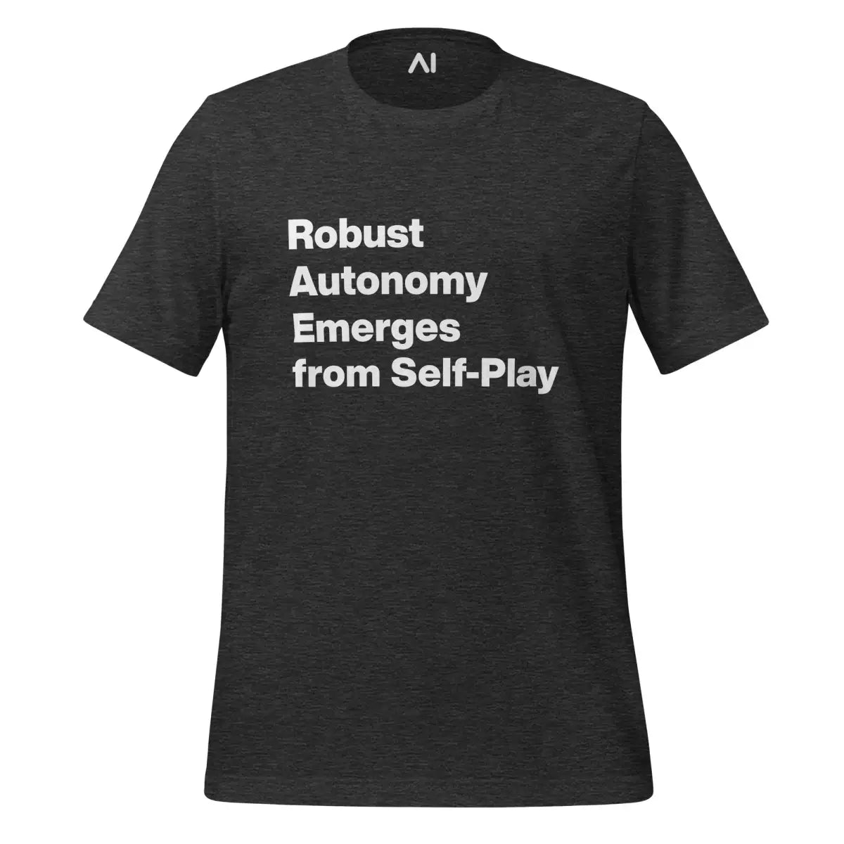 Robust Autonomy Emerges from Self-Play T-Shirt (unisex) - Dark Grey Heather / M