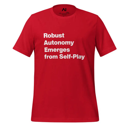 Robust Autonomy Emerges from Self-Play T-Shirt (unisex) - Red / M