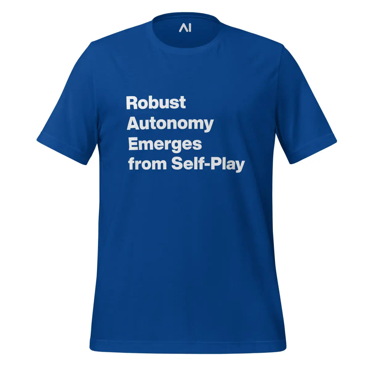 Robust Autonomy Emerges from Self-Play T-Shirt (unisex) - True Royal / M