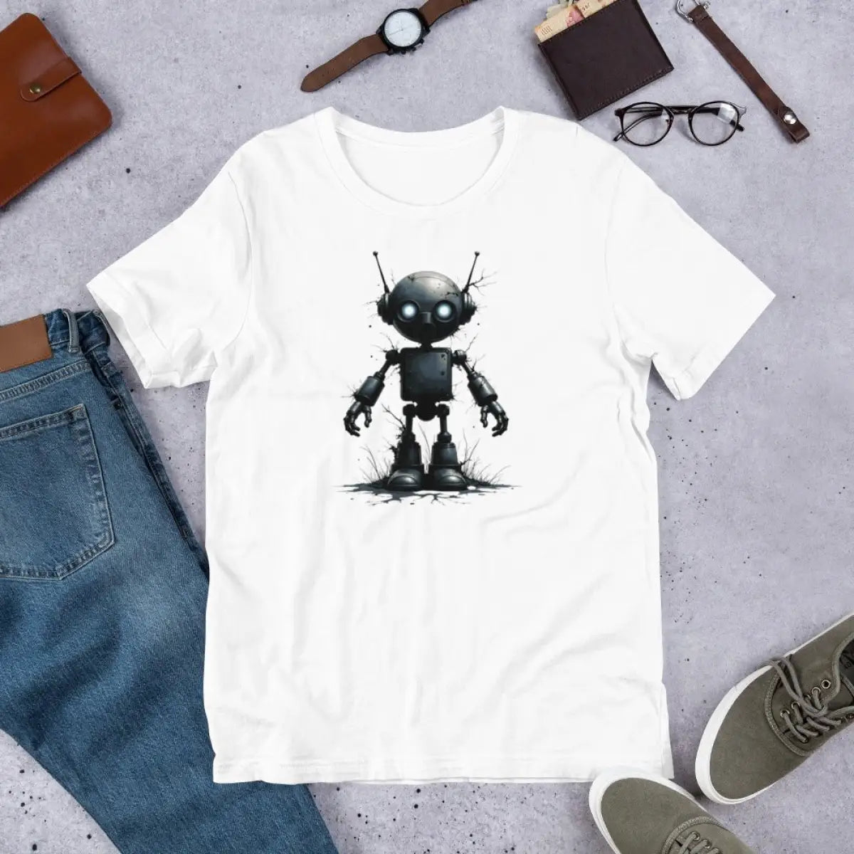 Rorschach Test Robot T-Shirt (unisex)