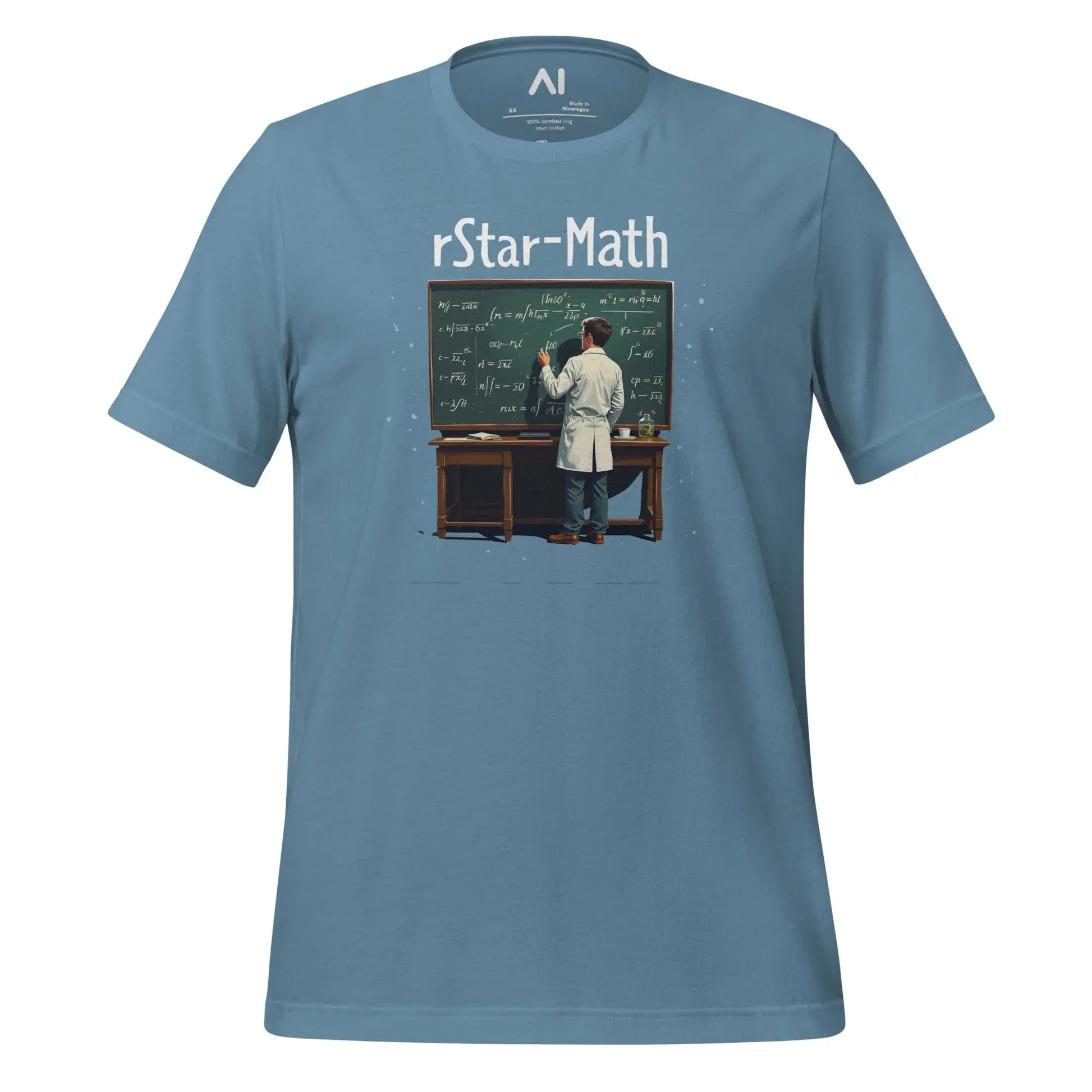 rStar-Math Mathematician T-Shirt (unisex) - Steel Blue / M