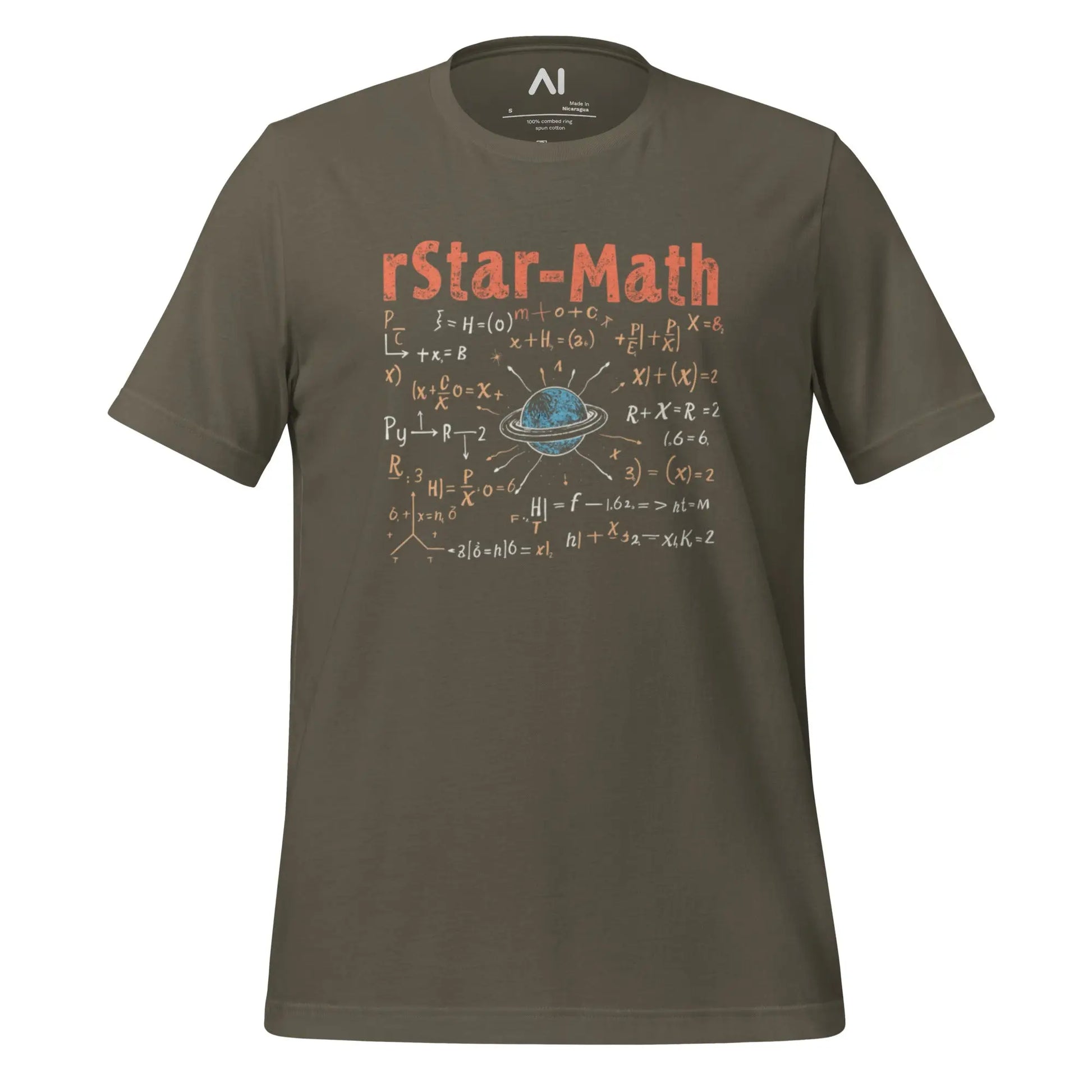 rStar-Math Model T-Shirt (unisex) - Army / M