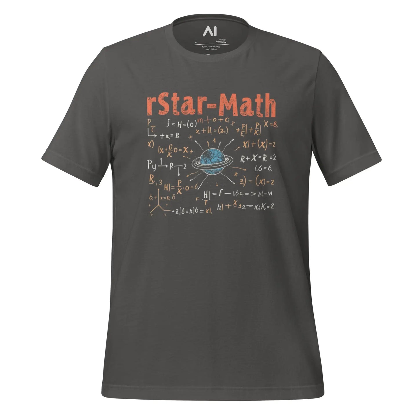 rStar-Math Model T-Shirt (unisex) - Asphalt / M