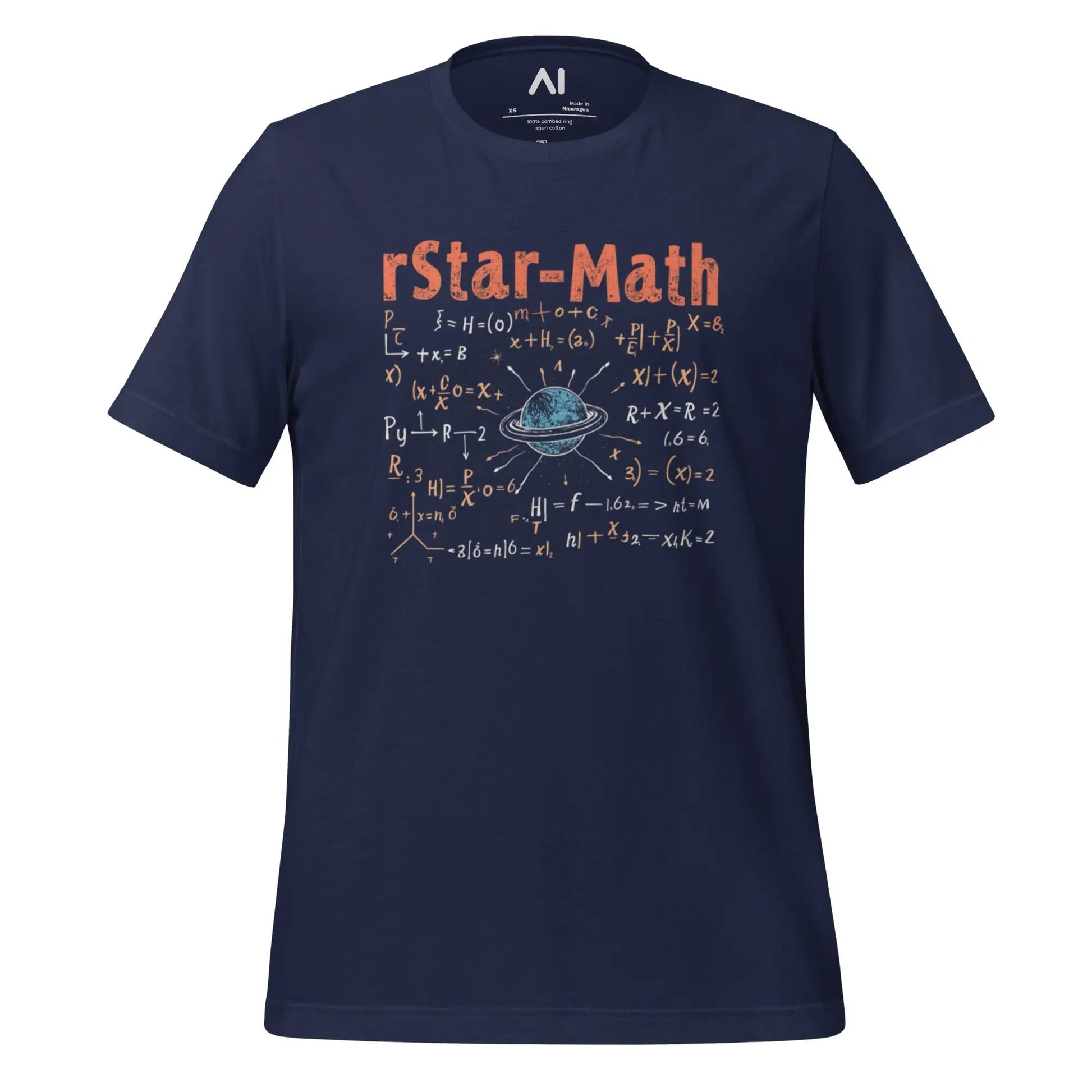 rStar-Math Model T-Shirt (unisex) - Navy / M