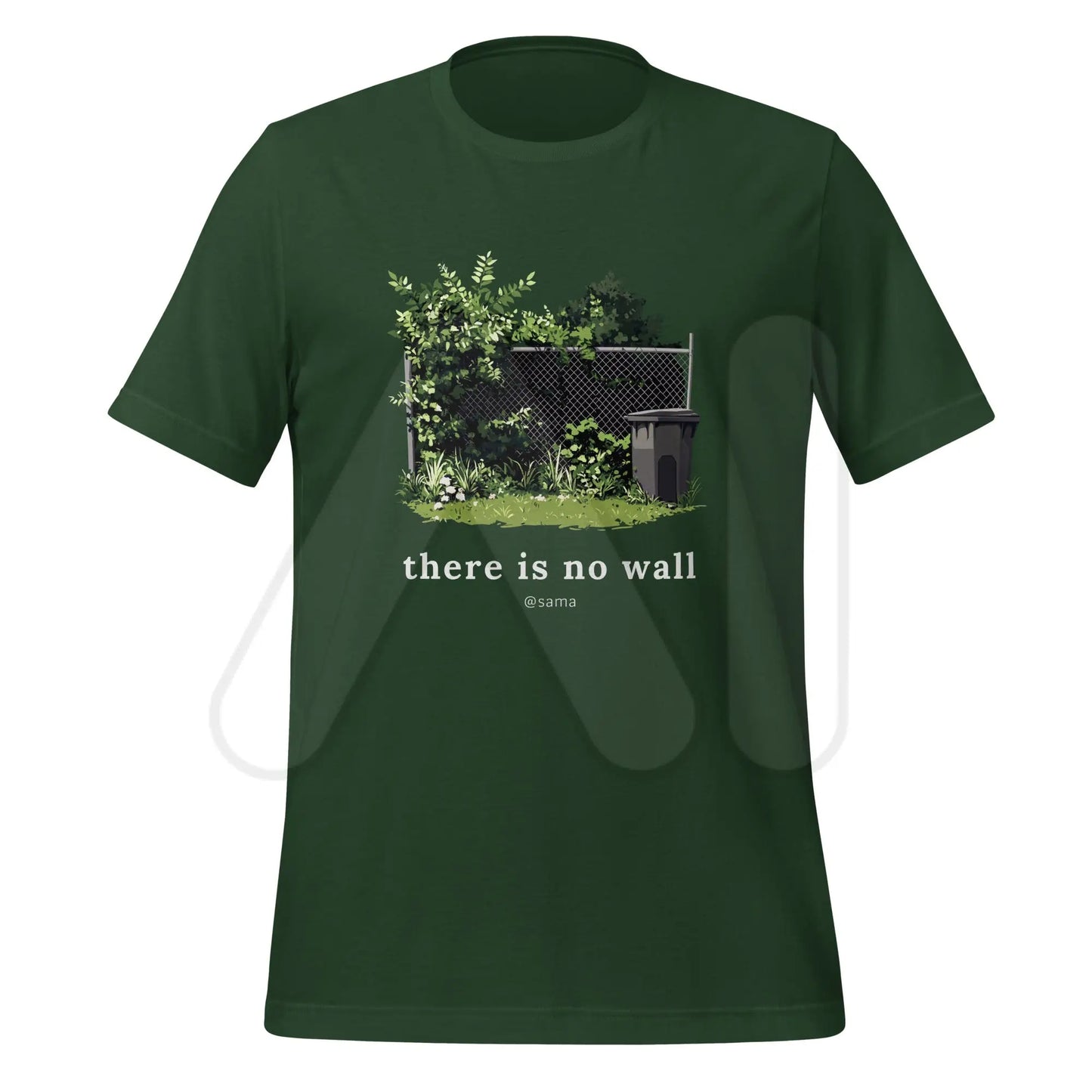 Sam Altman: there is no wall T-Shirt (unisex) - Forest / M