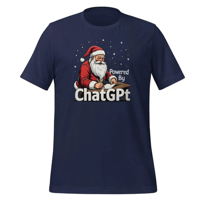 Santa is Powered by ChatGPT T-Shirt (unisex) - Navy / M