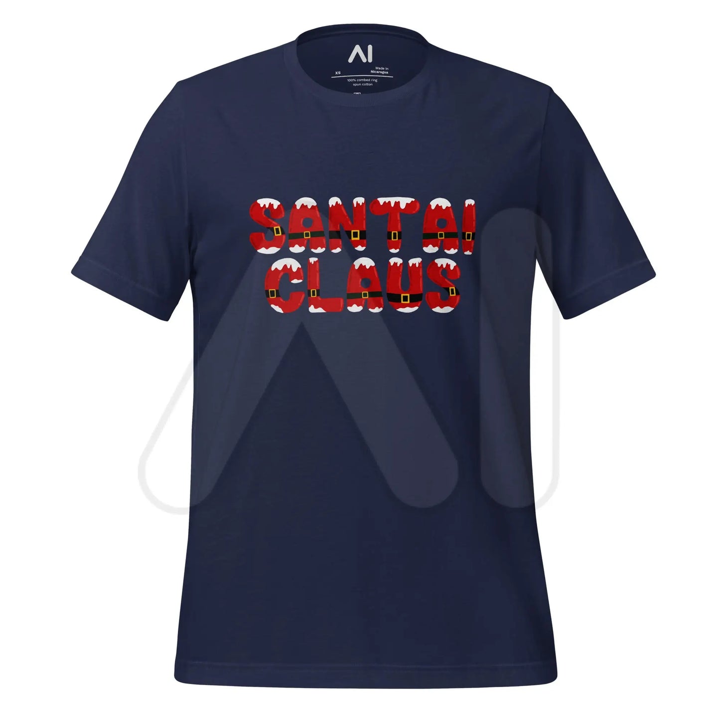 The Santai Claus T-shirt (unisex) Navy / m.