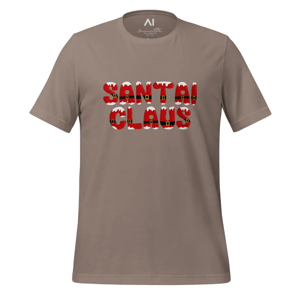 The Santai Claus T-shirt (unisex) Pebble / m.