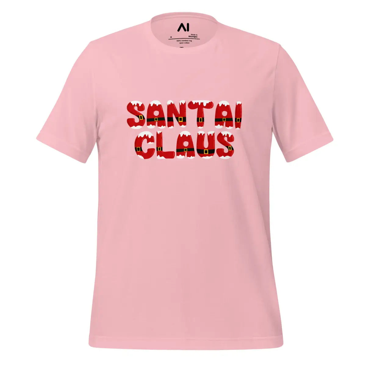 The Santai Claus T-shirt (unisex) Pink / m.