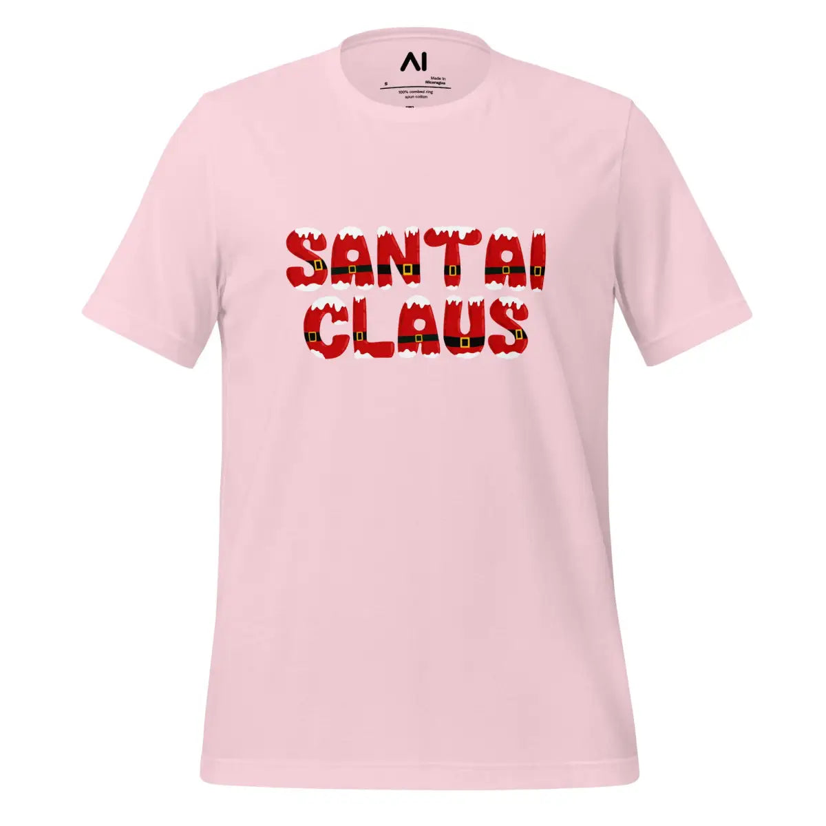 The Santai Claus T-shirt (unisex) Soft Pink / m.