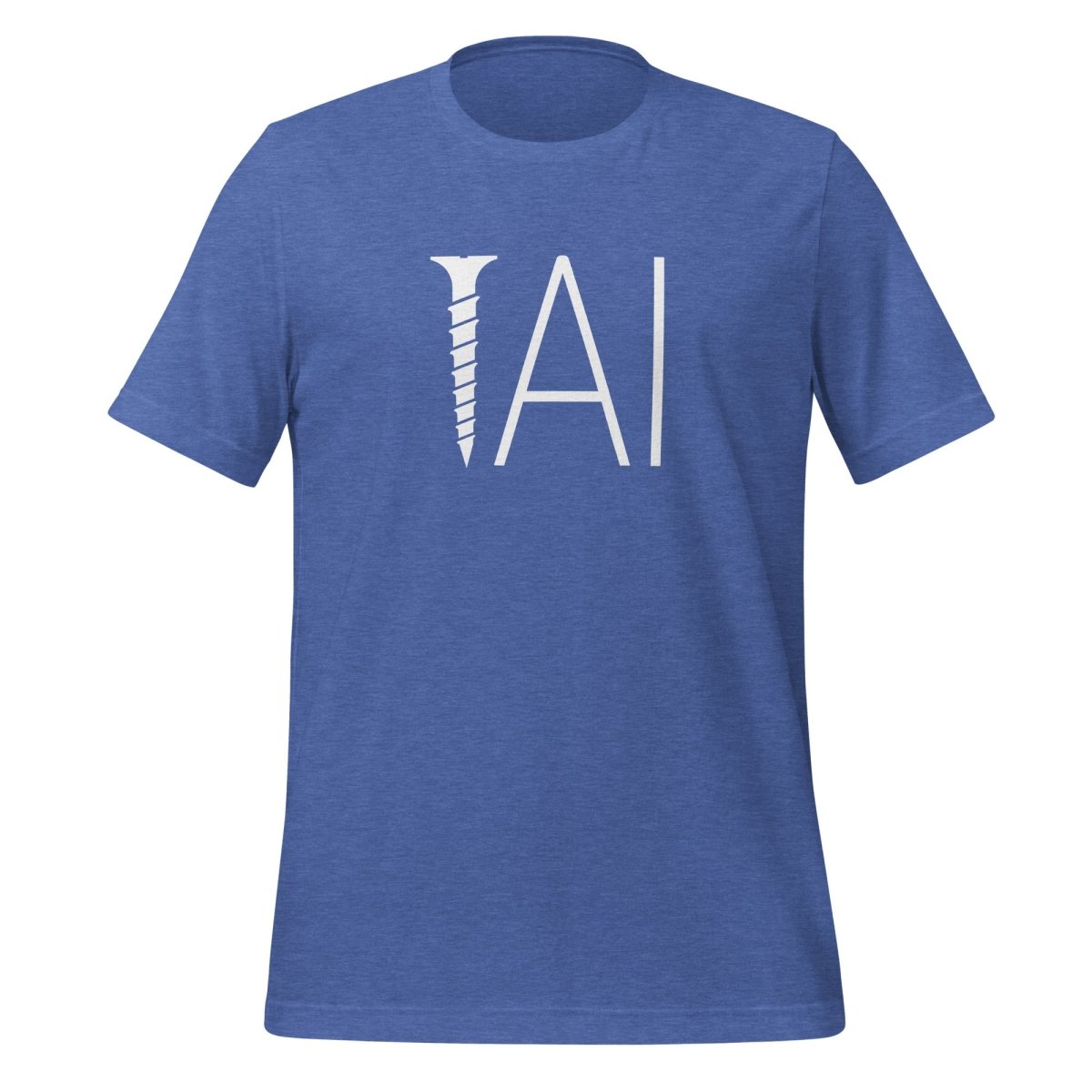 Screw AI T-Shirt (unisex) - Heather True Royal - AI Store