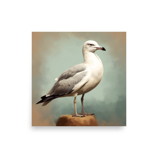 Seagull Poster - 18″×18″ - AI Store