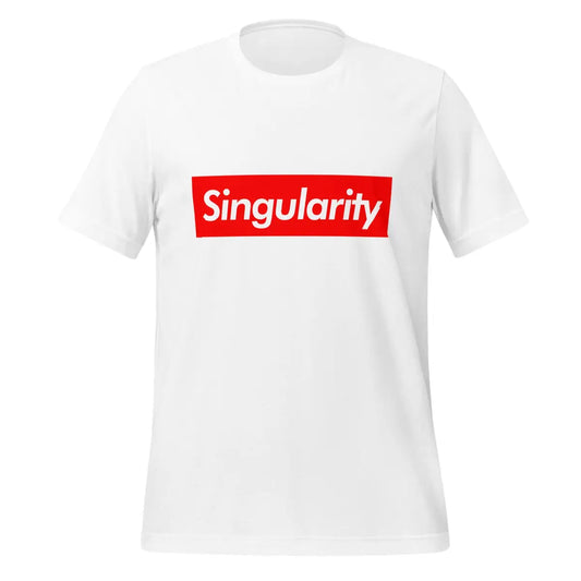 The Singularity Sign T-shirt (unisex) White / Xs.