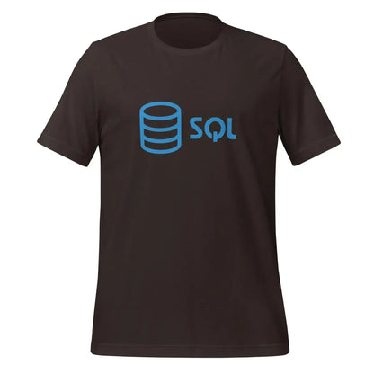 SQL Logo T-Shirt (unisex) - Brown / M