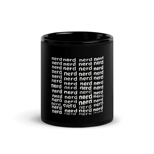 The Square of Nerds Black Glossy Mug 11 Oz.