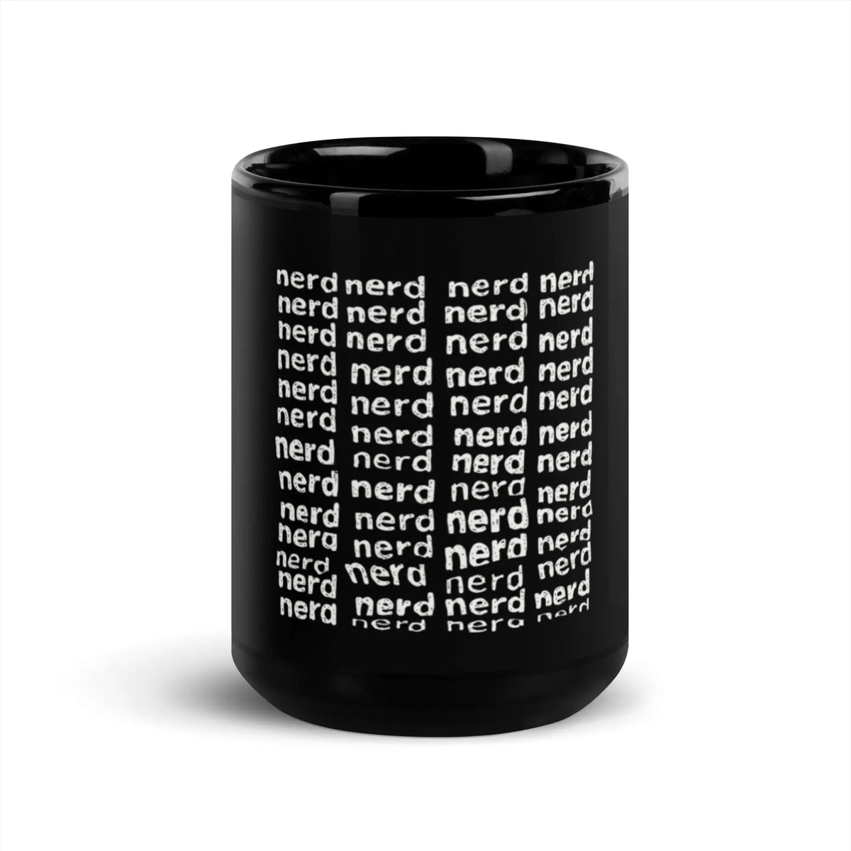 Square of Nerds Black Glossy Mug - 15 oz