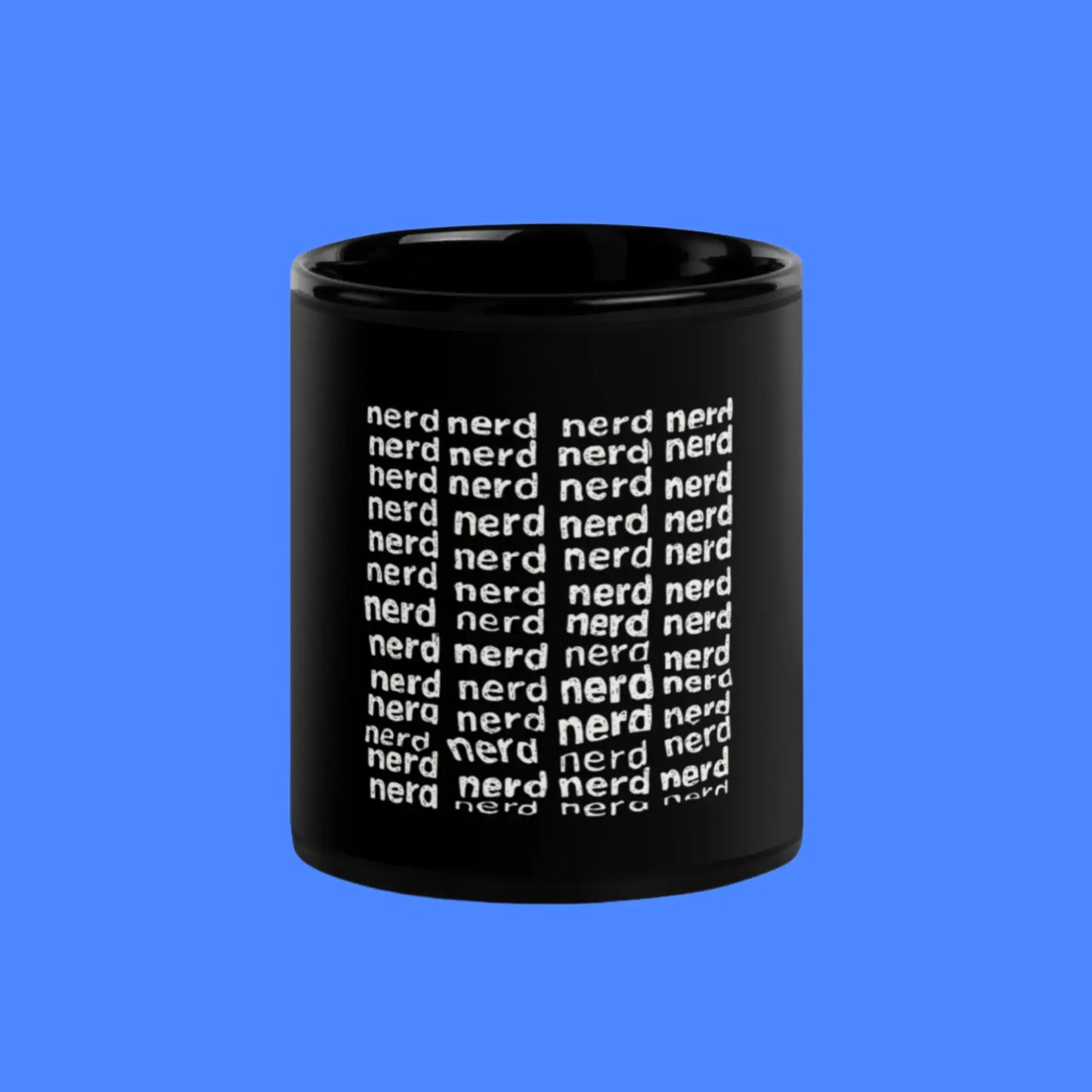 Square of Nerds Black Glossy Mug