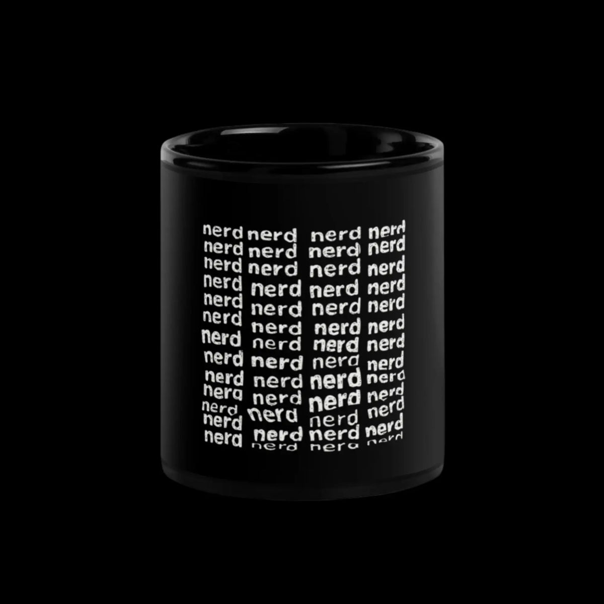 Square of Nerds Black Glossy Mug