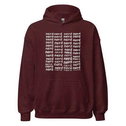 Square of Nerds Hoodie (unisex) - Maroon / M