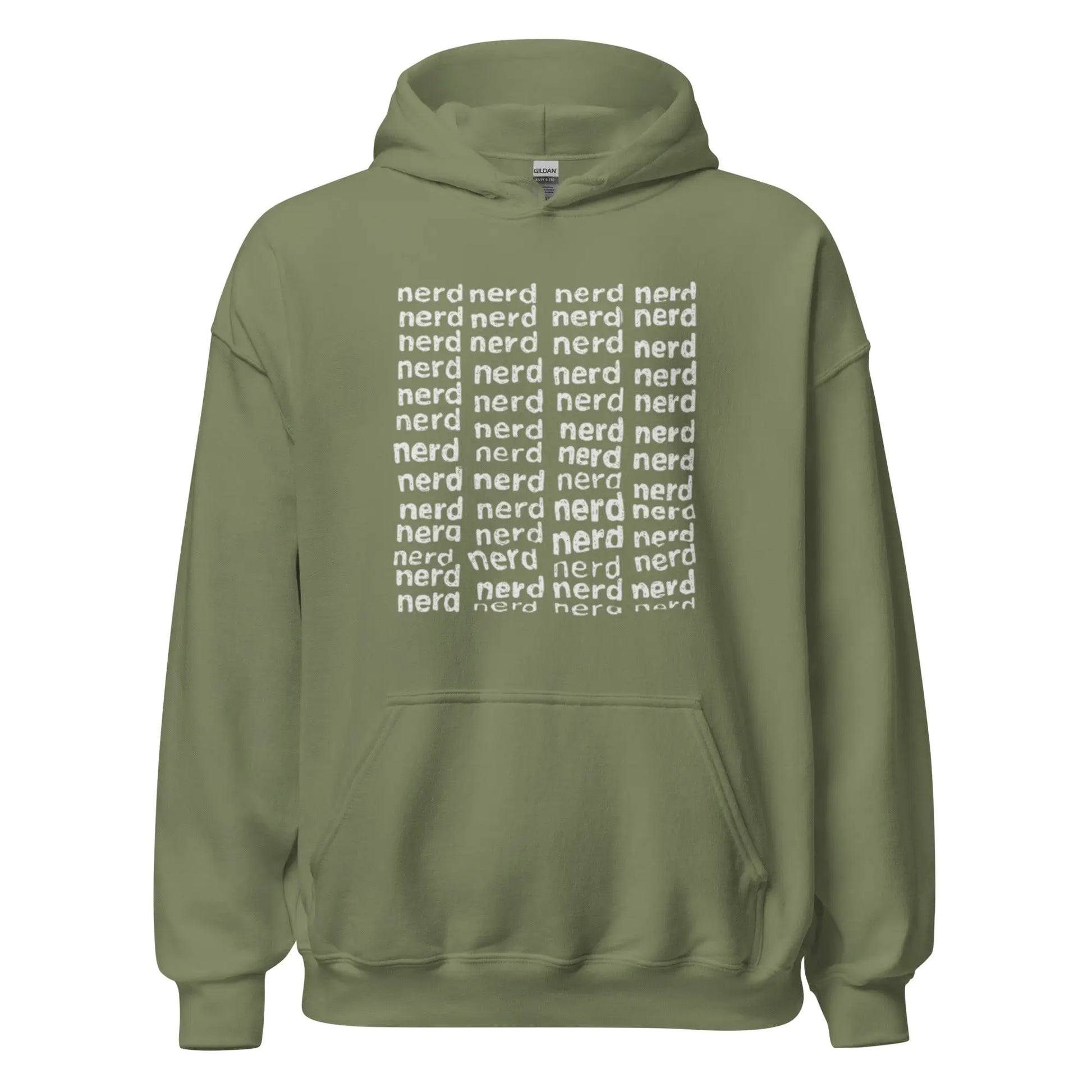 Square of Nerds Hoodie (unisex) - Military Green / M