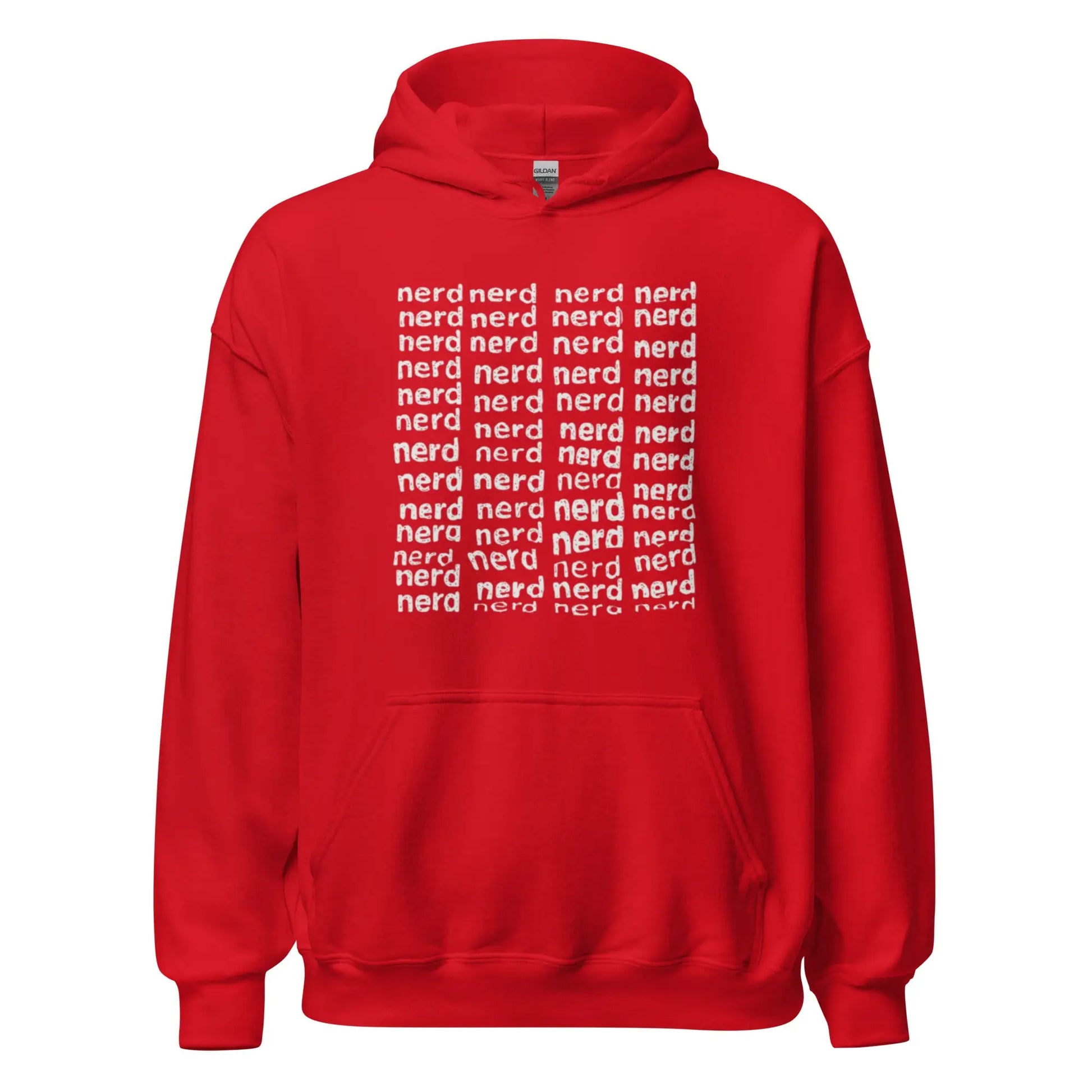 Square of Nerds Hoodie (unisex) - Red / M