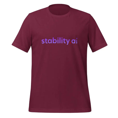 Stability AI Logo T-Shirt (unisex) - Maroon / M