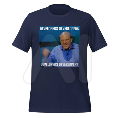 Steve Ballmer Developers x 4 T-Shirt (unisex) - Navy / M