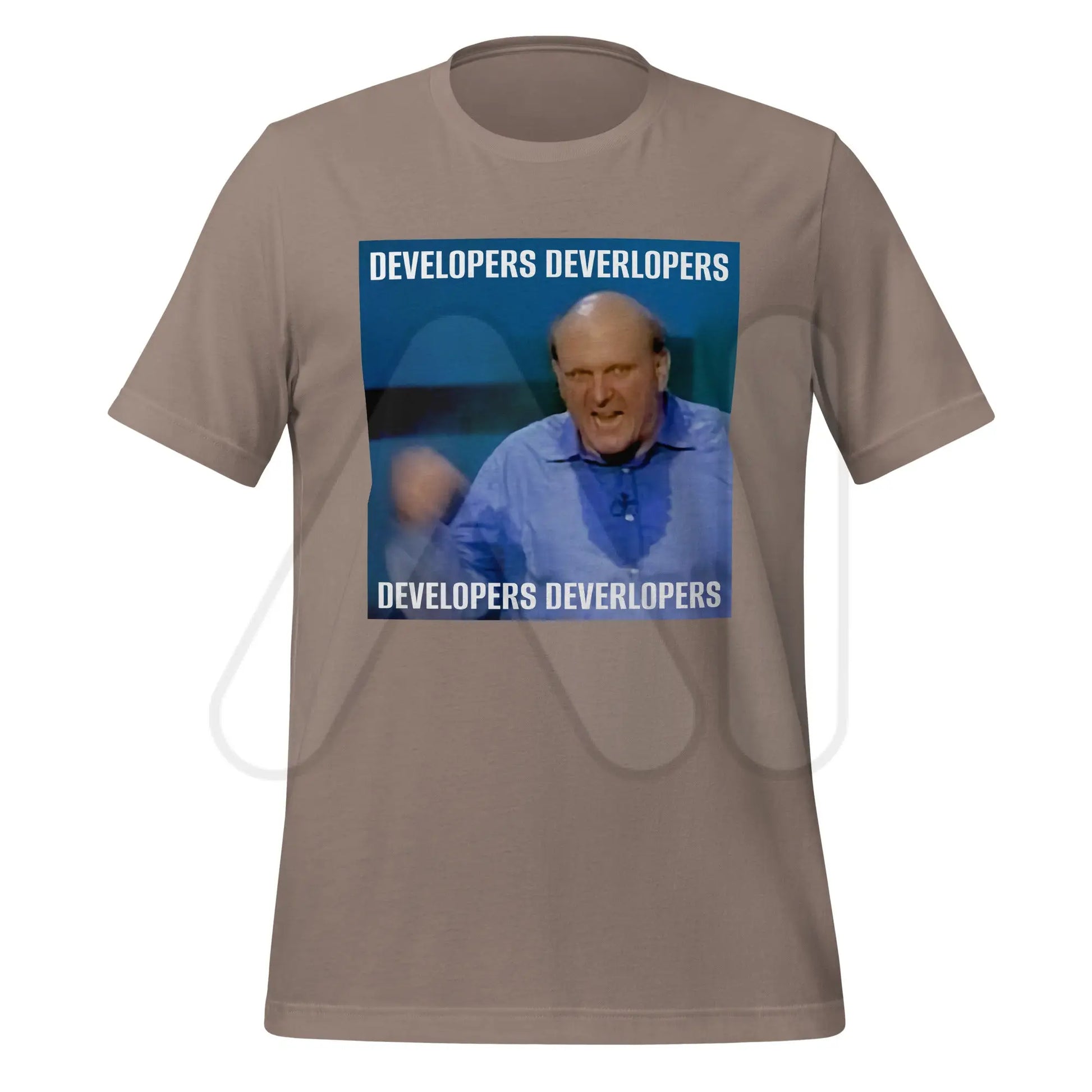 Steve Ballmer Developers x 4 T-Shirt (unisex) - Pebble / M