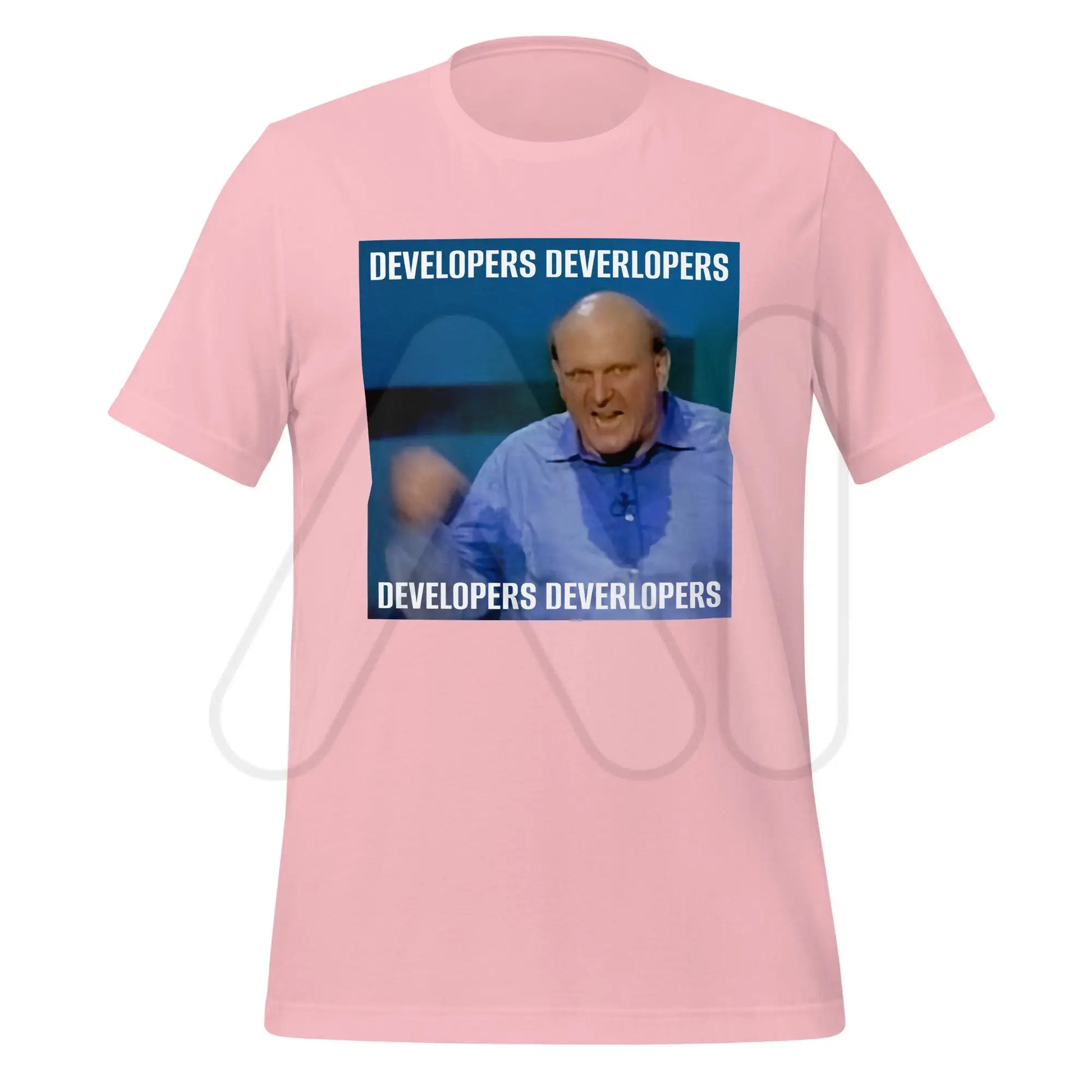 Steve Ballmer Developers x 4 T-Shirt (unisex) - Pink / M