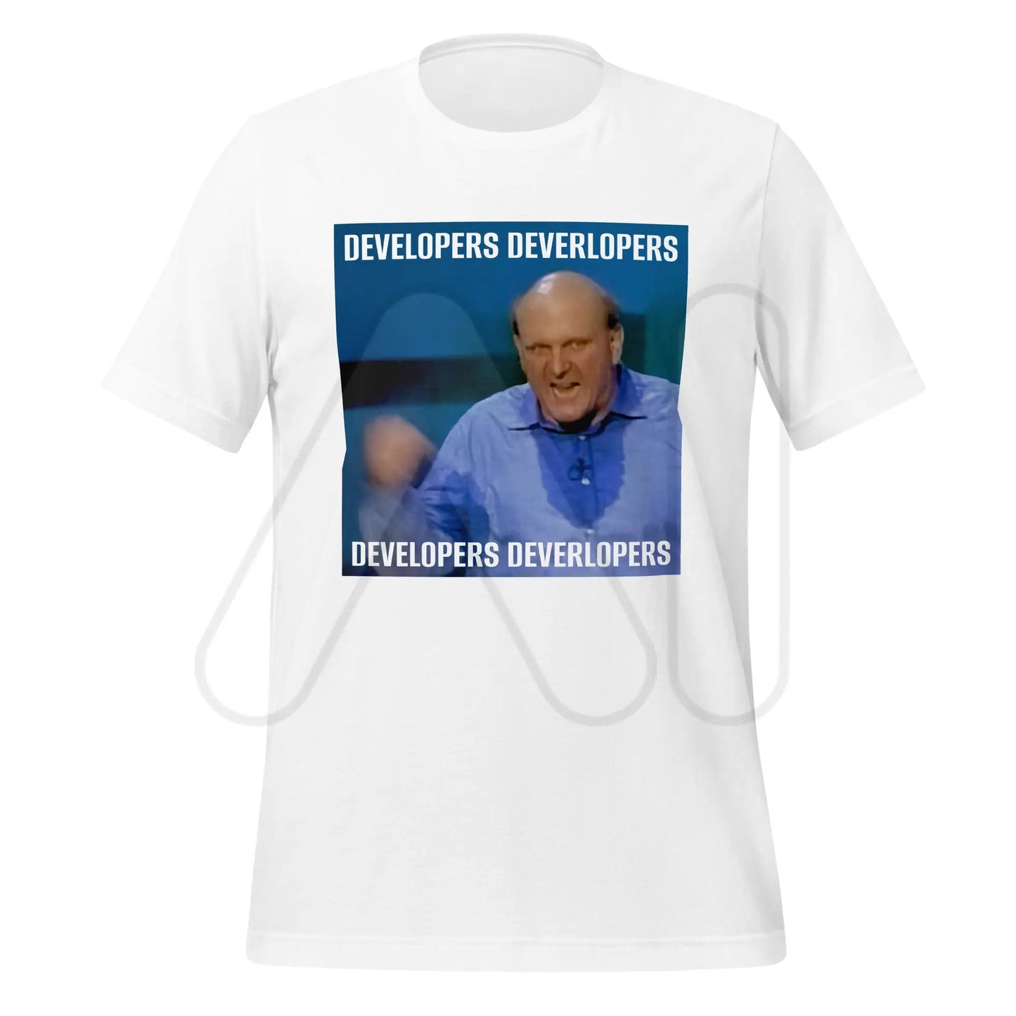 Steve Ballmer Developers x 4 T-Shirt (unisex) - White / M