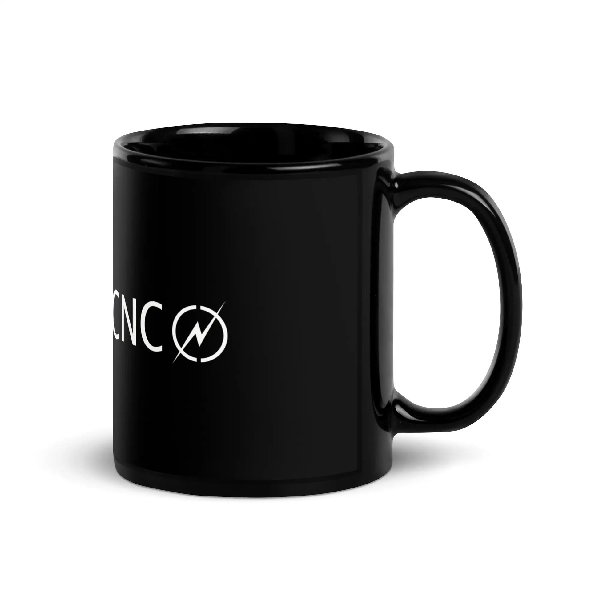 Stoney CNC Logo Black Glossy Mug