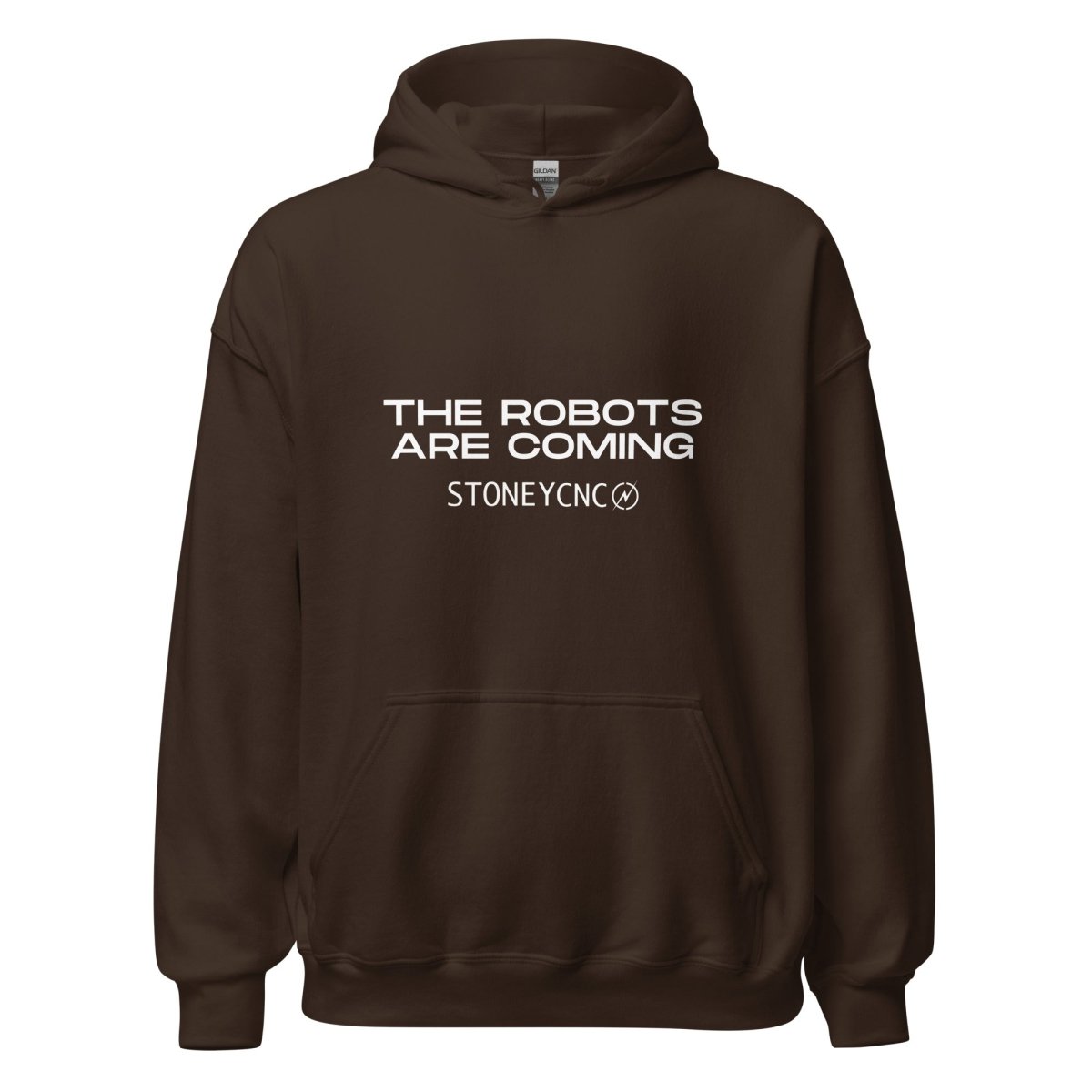 Stoney CNC The Robots Are Coming Hoodie (unisex) - Dark Chocolate - AI Store