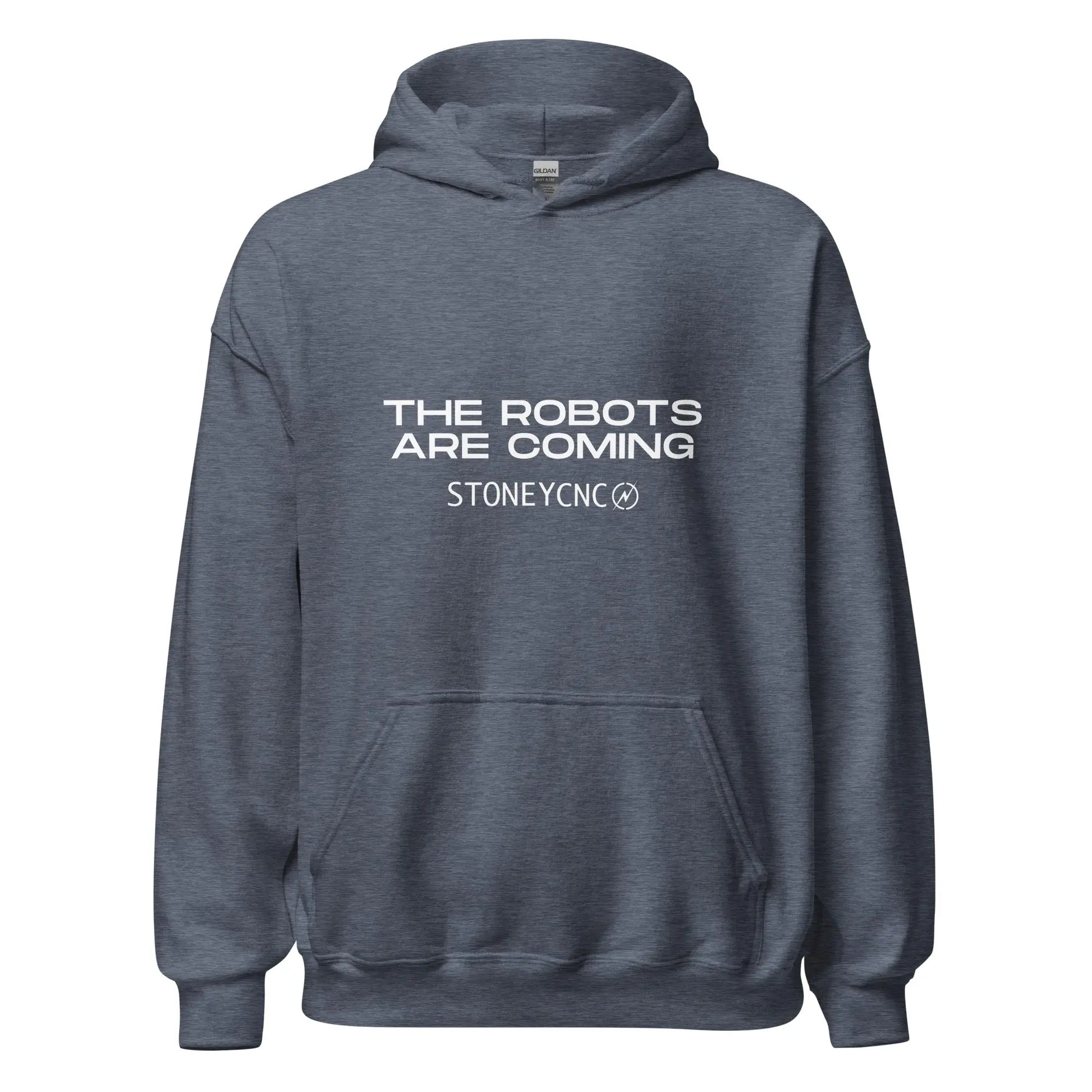 Stoney CNC The Robots Are Coming Hoodie (unisex) - Heather Sport Dark Navy / M