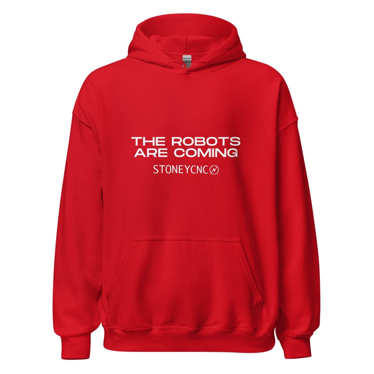 Stoney CNC The Robots Are Coming Hoodie (unisex) - Red - AI Store