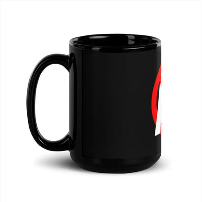 Stop AI Black Glossy Mug