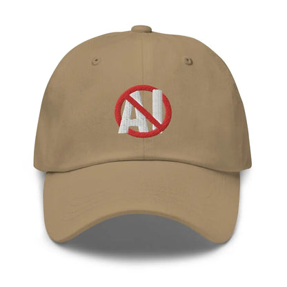 Stop AI Embroidered Cap - Khaki